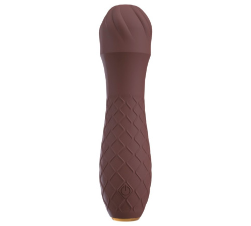 Коричневый вибратор-жезл Hazel 01 - 14 см. Коричневый вибратор-жезл Hazel 01 - 14 см.