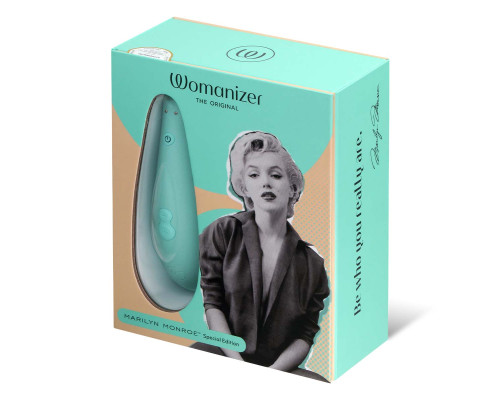 Заказать Мятный бесконтактный клиторальный стимулятор Womanizer Marilyn Monroe Special Edition Заказать Мятный бесконтактный клиторальный стимулятор Womanizer Marilyn Monroe Special Edition