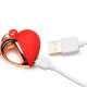 Заказать Красное ожерелье с подвеской-вибратором 10X Vibrating Silicone Heart Necklace