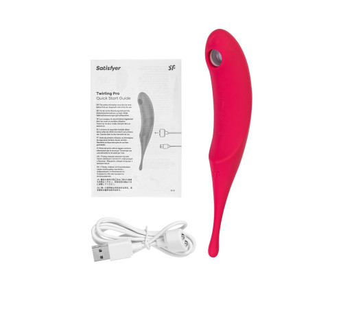 Красный вакуум-волновой стимулятор клитора Satisfyer Twirling Pro Красный вакуум-волновой стимулятор клитора Satisfyer Twirling Pro