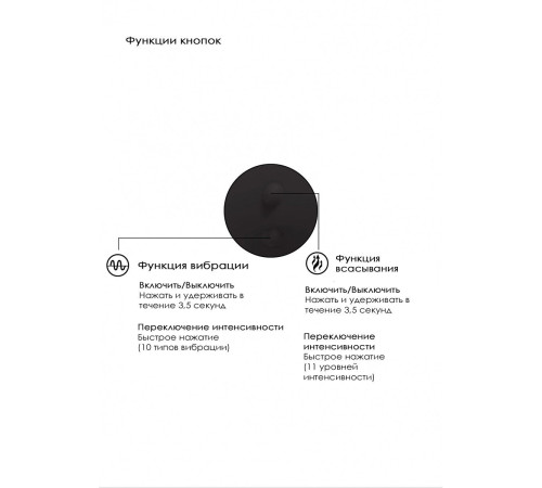 Черный вакуум-волновой массажер с двойной стимуляцией Irresistible Mythical