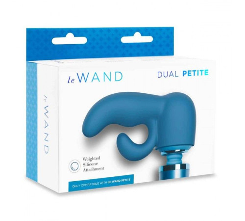 Синяя насадка Dual для вибратора Le Wand Petite