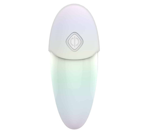 Белый клиторальный таппинг-стимулятор Pandora с насадкой для вакуумной стимуляции