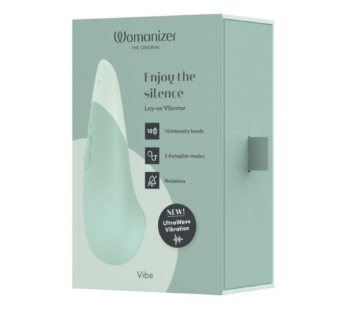 Зеленый клиторальный вибратор Womanizer Vibe
