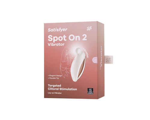Заказать Белый вибростимулятор клитора Satisfyer Spot On 2