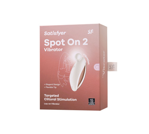 Белый вибростимулятор клитора Satisfyer Spot On 2 Белый вибростимулятор клитора Satisfyer Spot On 2