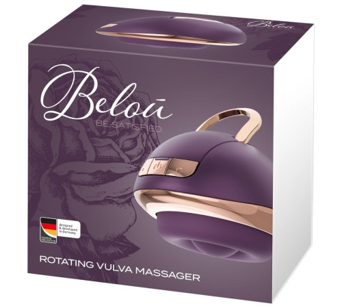 Фиолетовый вращающийся массажёр для вульвы Rotating Vulva Massager