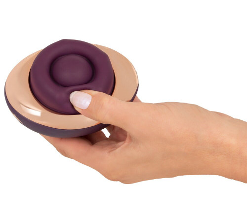 Фиолетовый вращающийся массажёр для вульвы Rotating Vulva Massager