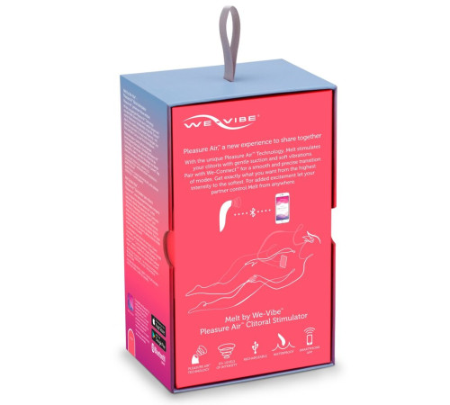 Розовый вакуум-волновой стимулятор клитора We-Vibe Melt