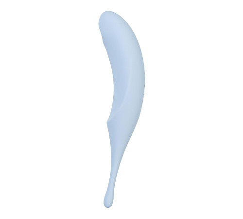 Голубой вакуум-волновой стимулятор клитора Satisfyer Twirling Pro