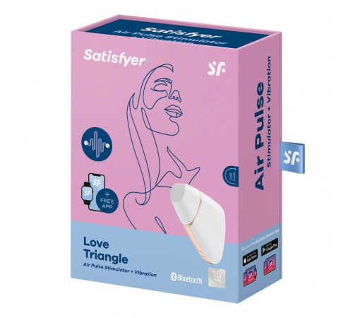 Белый вакуум-волновой вибростимулятор Satisfyer Love Triangle