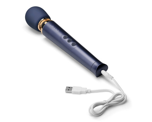Заказать Cиний вибратор Le Wand Petite Rechargeable Vibrating Massager - 25 см.