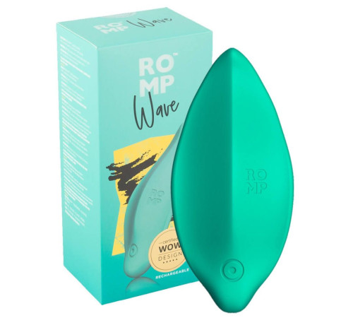 Зеленый клиторальный стимулятор Romp Wave Зеленый клиторальный стимулятор Romp Wave