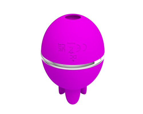 Лиловый двусторонний вибростимулятор клитора Gemini Ball Лиловый двусторонний вибростимулятор клитора Gemini Ball