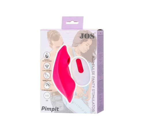 Розовый вкладыш в трусики с вакуум-волновой стимуляцией JOS Pimpit