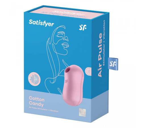 Сиреневый вакуум-волновой вибростимулятор Cotton Candy