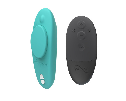 Заказать Аквамариновый вибратор в трусики We-Vibe Moxie+