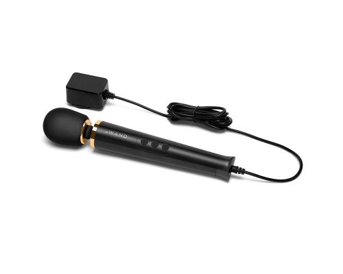 Заказать Черный проводной вибратор Le Wand Petite Vibrating Massager - 25 см.