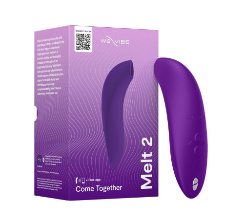 Фиолетовый бесконтактный клиторальный стимулятор We-Vibe Melt 2