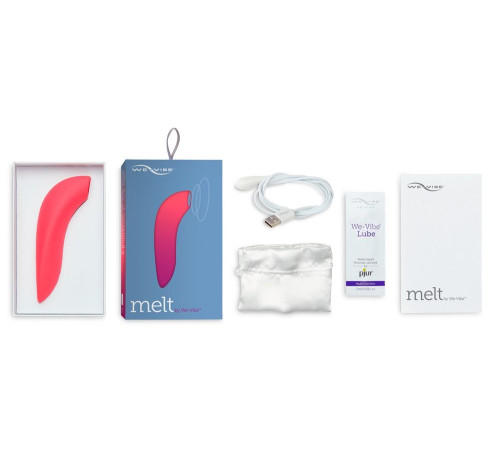 Розовый вакуум-волновой стимулятор клитора We-Vibe Melt