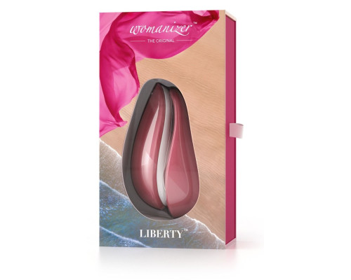 Заказать Розовый бесконтактный клиторальный стимулятор Womanizer Liberty