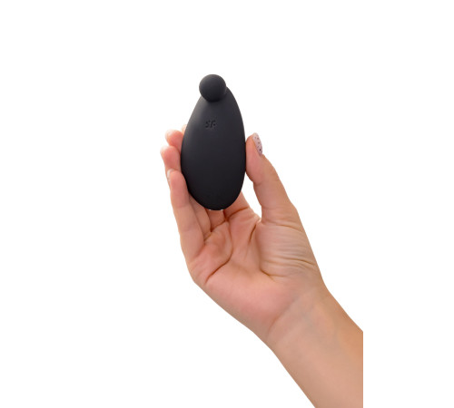 Черный вибростимулятор клитора Satisfyer Spot On 2