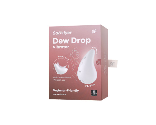 Заказать Белый вибромассажер в форме капли Dew Drop
