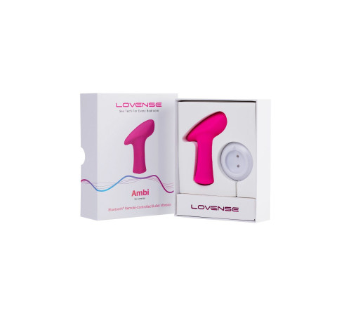 Ярко-розовая вибропуля Lovense Ambi