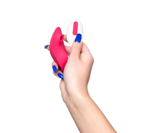 Розовый вкладыш в трусики с вакуум-волновой стимуляцией JOS Pimpit