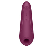 Бордовый вакуум-волновой стимулятор Satisfyer Curvy 1+