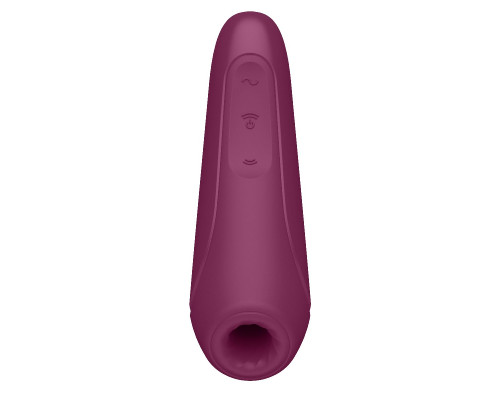 Заказать Бордовый вакуум-волновой стимулятор Satisfyer Curvy 1+