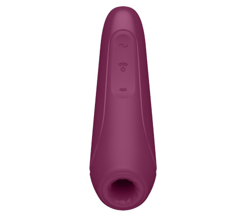 Бордовый вакуум-волновой стимулятор Satisfyer Curvy 1+