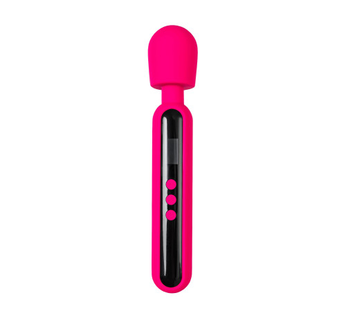Ярко-розовый wand-вибратор Mashr - 23,5 см.