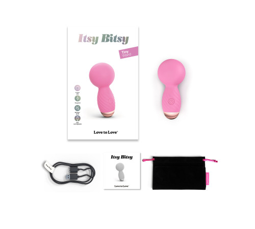 Розовый мини-wand вибратор Itsy Bitsy Mini Wand Vibrator Розовый мини-wand вибратор Itsy Bitsy Mini Wand Vibrator
