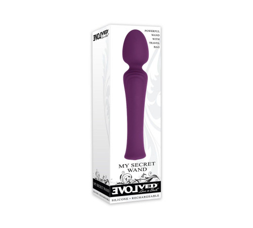 Фиолетовый жезловый вибромассажер My Secret Wand - 17 см.