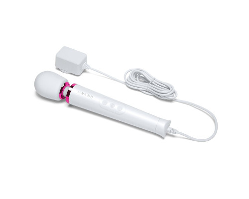 Заказать Белый проводной вибратор Le Wand Petite Vibrating Massager - 25 см.