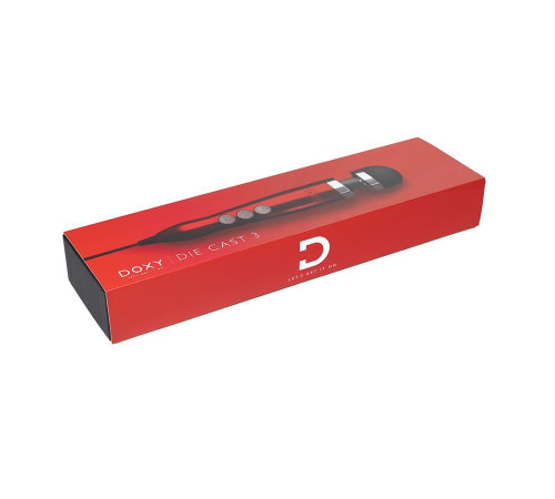 Красный жезловый вибратор Doxy Die Cast 3 - 28 см.