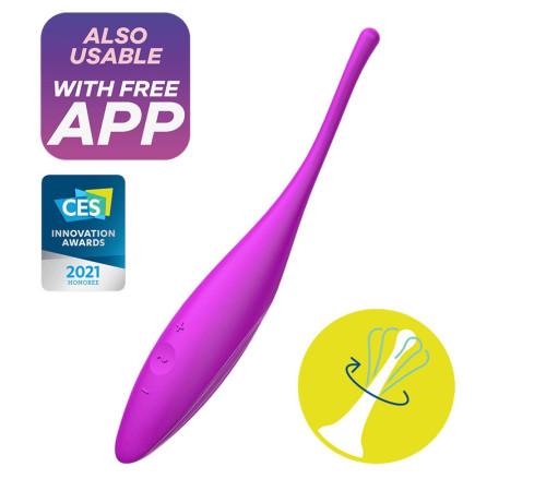 Ярко-розовый точечный стимулятор Twirling Joy