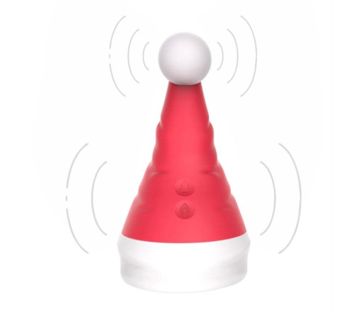 Красный вибростимулятор в форме колпака Magical Santa Hat Красный вибростимулятор в форме колпака Magical Santa Hat