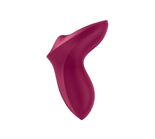 Бордовый вибратор с движущимся шариком Exciterrr