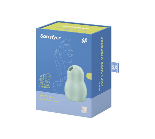 Мятный вакуумный стимулятор клитора Satisfyer Pro To Go 1