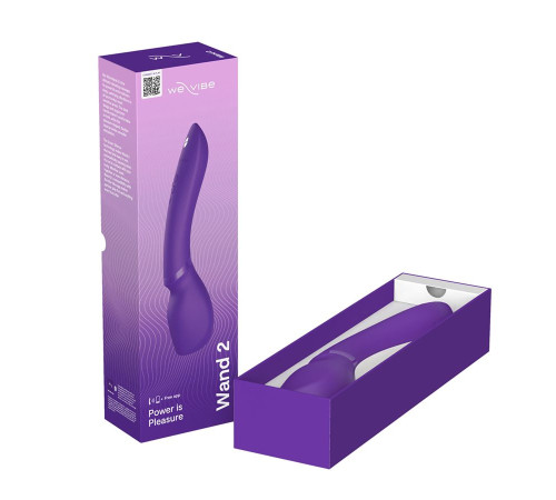 Фиолетовый жезловый вибратор We-Vibe Wand 2 - 27,3 см.