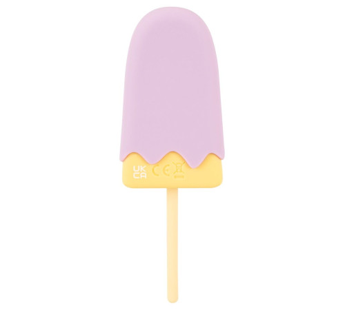 Сиреневый мини-вибратор в форме пломбира Vibrating Popsicle