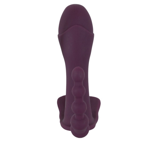 Фиолетовый вибратор для ношения в трусиках ARIVA RC Panty Vibrator
