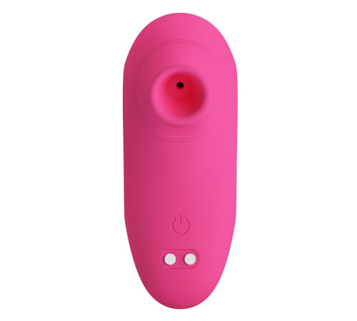 Розовый вакуумный клиторальный массажер Arila