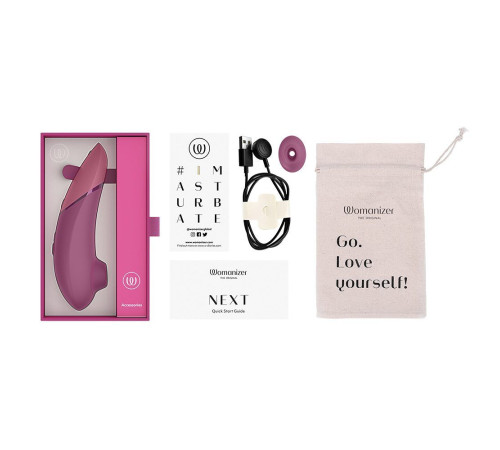 Грязно-розовый бесконтактный клиторальный стимулятор Womanizer Next