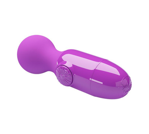 Фиолетовый мини-вибратор с шаровидной головкой Mini Stick