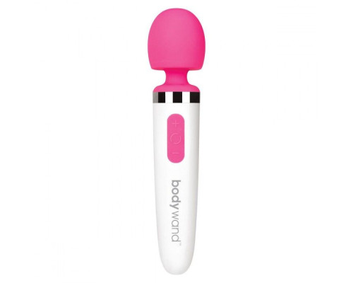 Заказать Розово-белый перезаряжаемый жезловый вибратор Aqua Mini Rechargeable