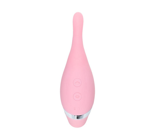 Розовый многофункциональный стимулятор Dahlia - 14 см.