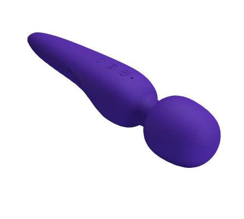 Фиолетовый wand-вибратор Meredith